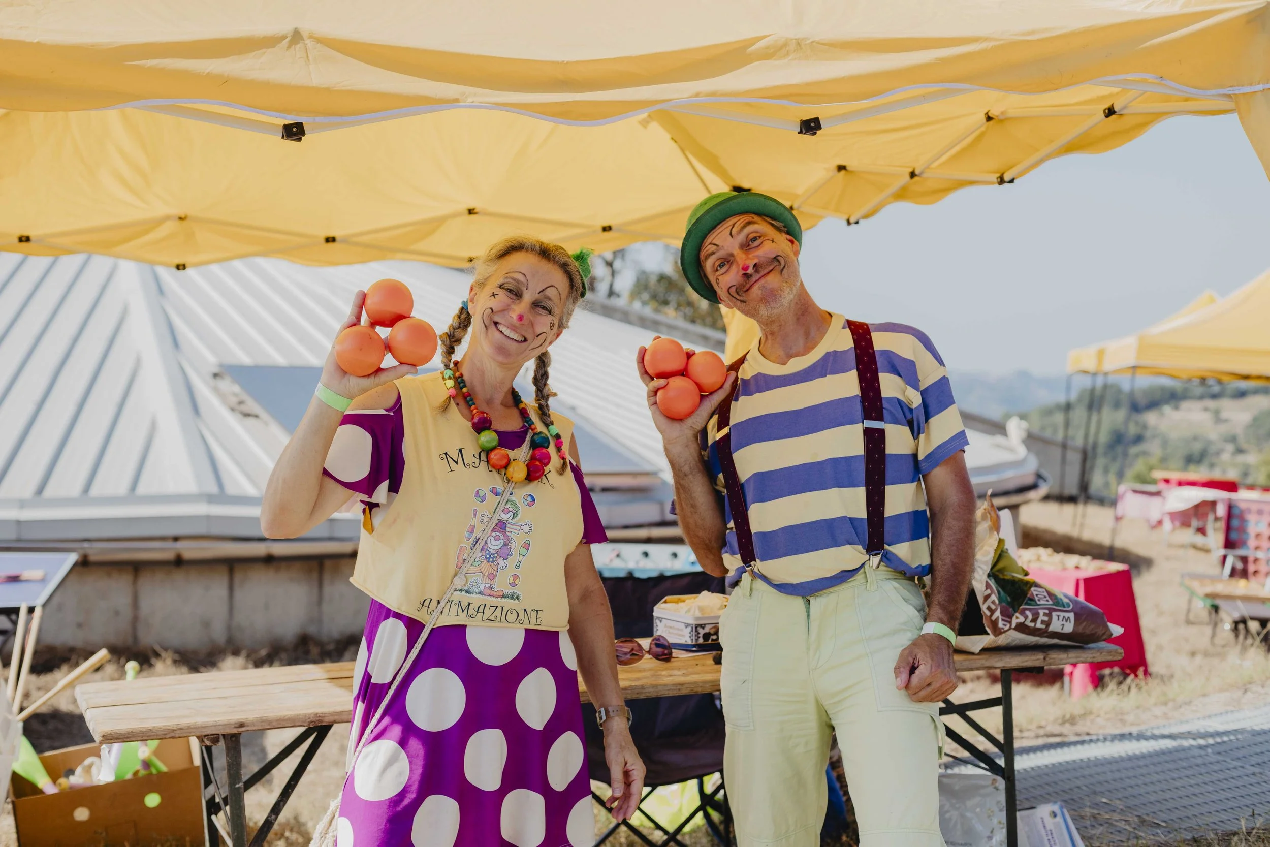Animatori di Marick Animazione durante le attività per bambini a ECOFestival