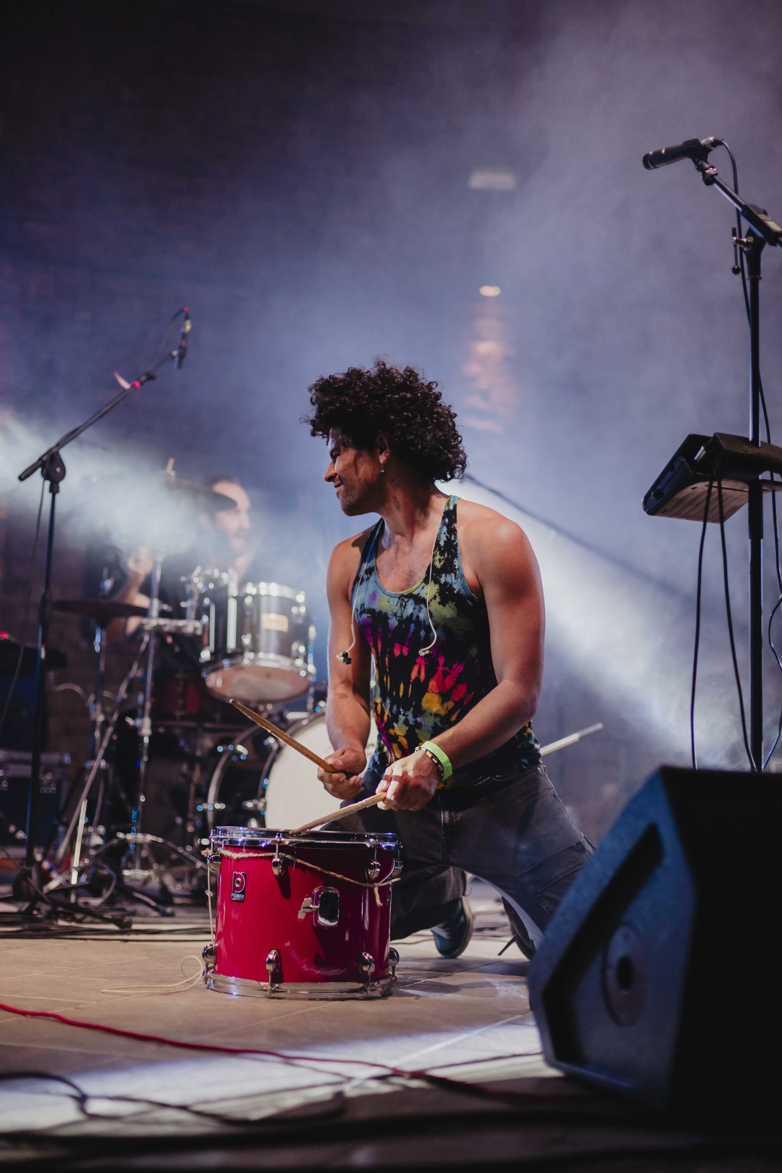 Batterista dei Westfalia durante il live a ECOFestival in Alta Langa