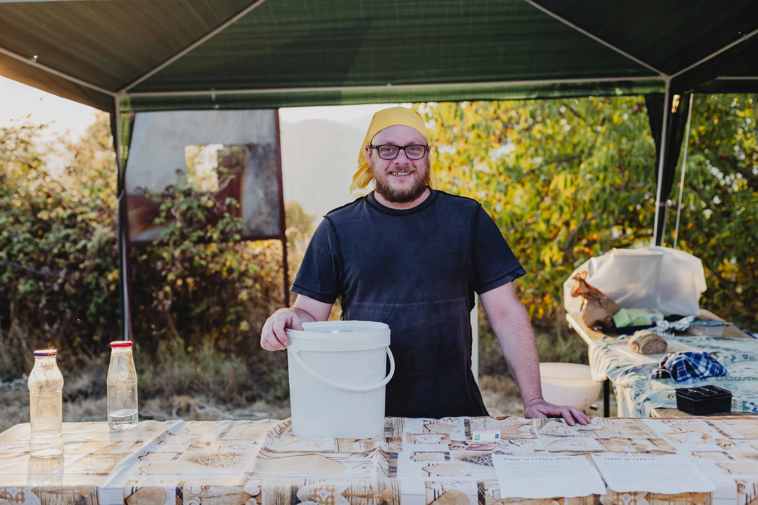 Team di Cibus in Fabula al mercatino di ECOFestival in Piemonte