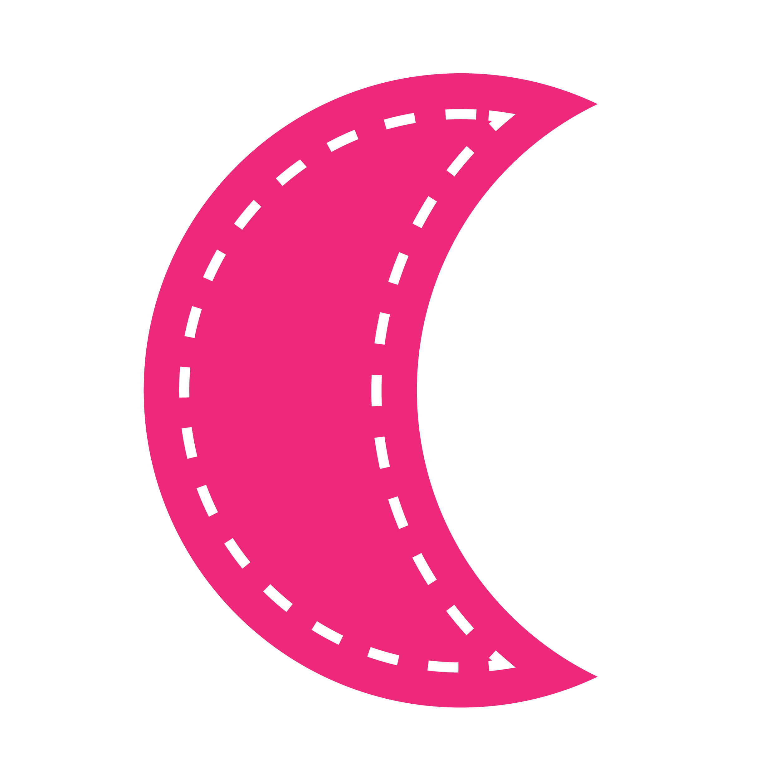The Bisexual community is traditionally symbolized by two crescent moons, one blue and one pink.