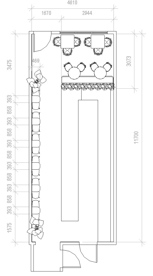 Clifton Cafe layout plan