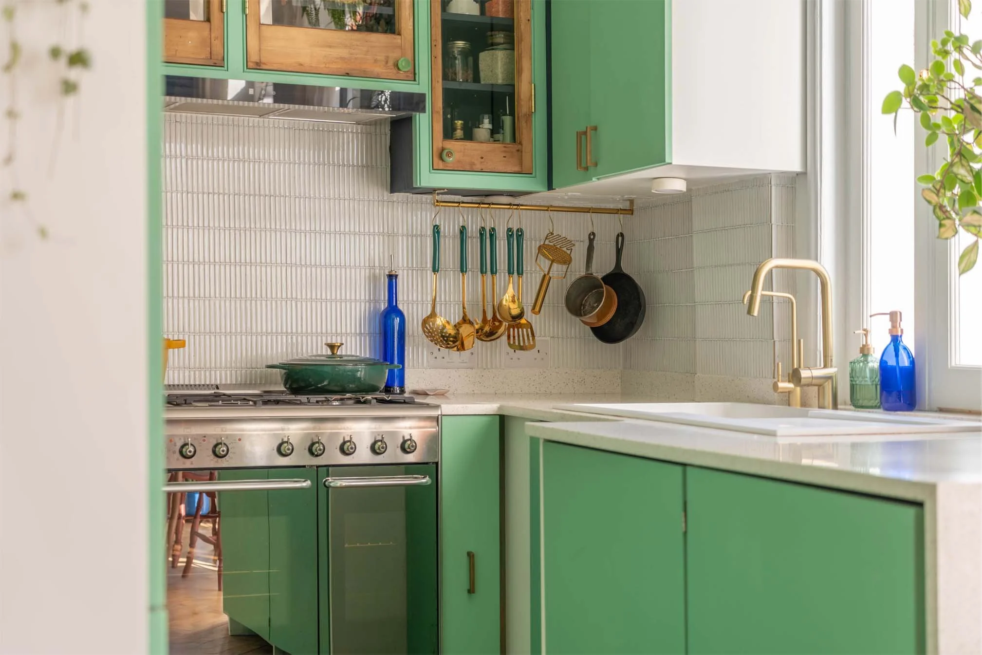 Green & Gold Kitchen