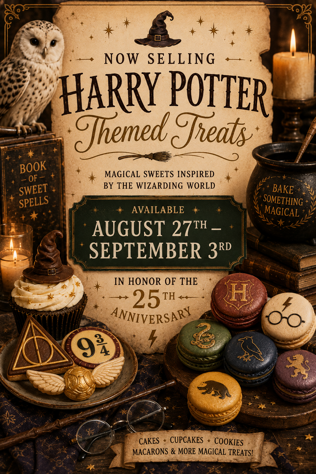 Harry Potter 25th Anniversary Bake Sale 