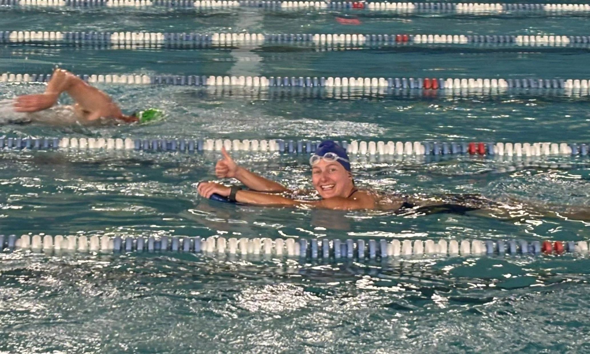 Feel the energy of open lap swim!