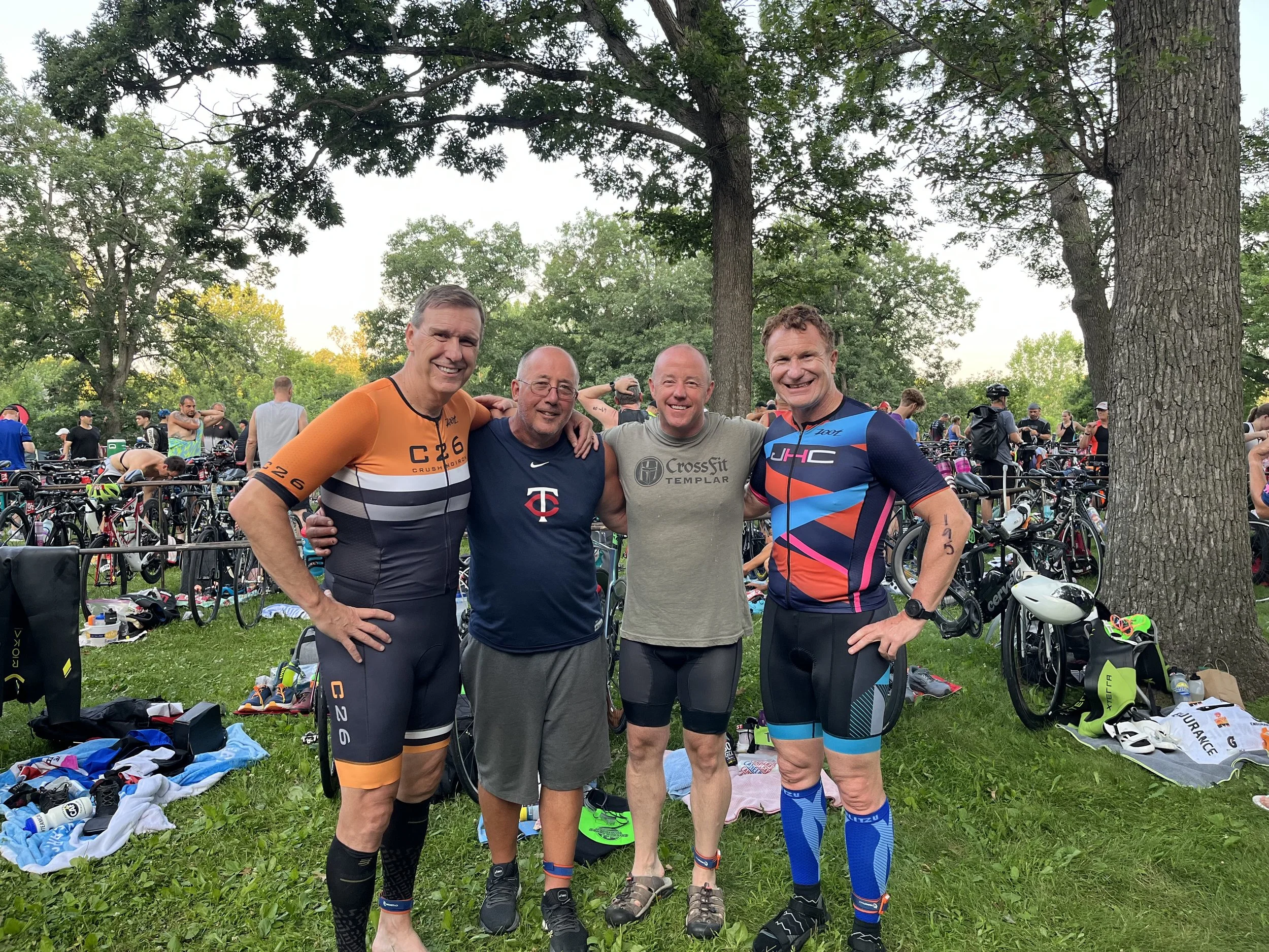 From the sprint to the 70.3, these TTMT swimmers impress their fans at the Chisago triathlon.