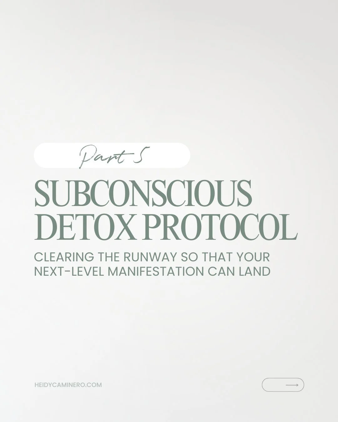 You can&rsquo;t rewire your subconscious while your nervous system is stuck in survival.

Detox isn&rsquo;t just about what you remove, it&rsquo;s also about you soothe and regulate.

What you re-pattern through rest, rhythm, and nervous system care.