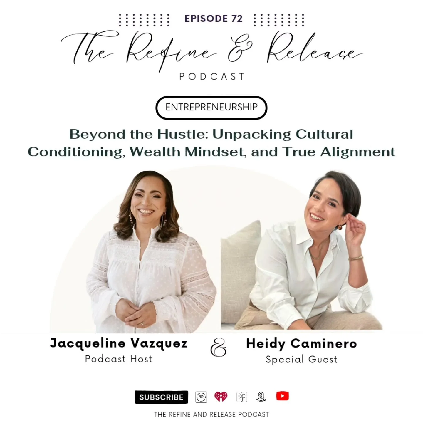 Entrepreneurship: Beyond the Hustle: Unpacking Cultural Conditioning, Wealth Mindset, and True Alignment | Episode on the Refine &amp; Release Podcast