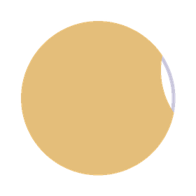 An almost full moon