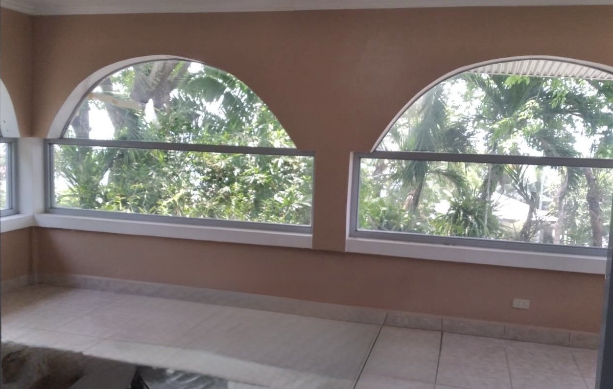 Enclosed patio living area
