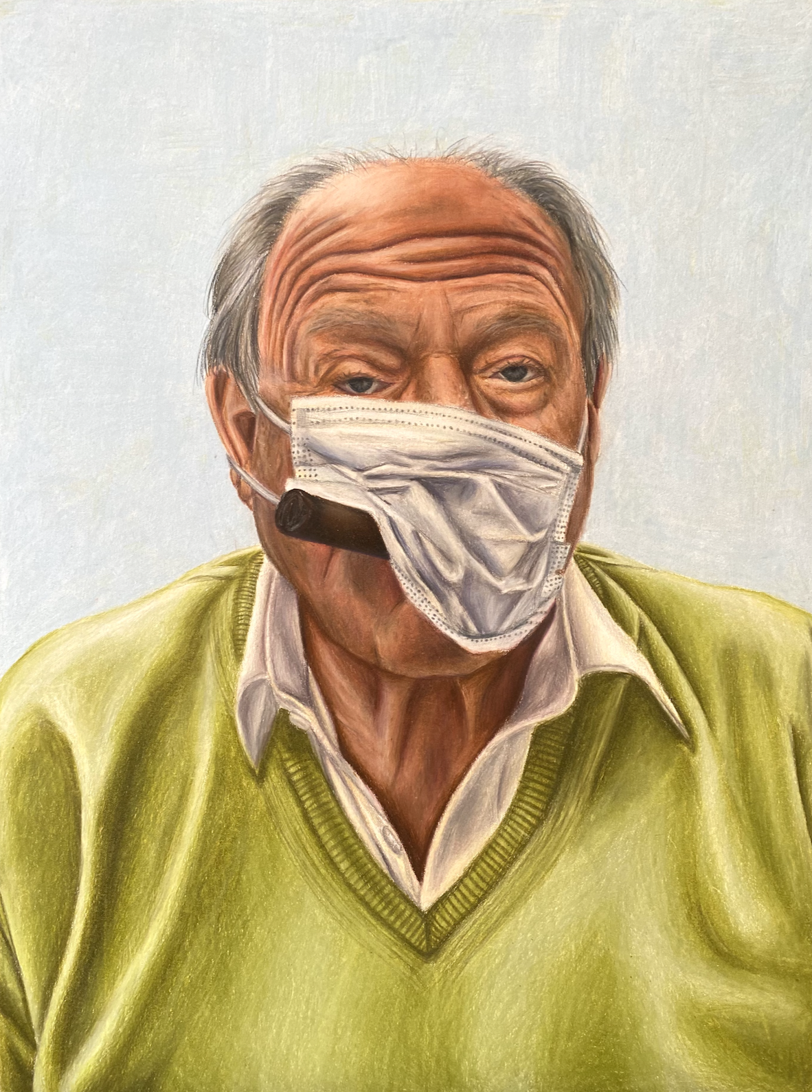 "Poppy," Colored Pencil, 2021