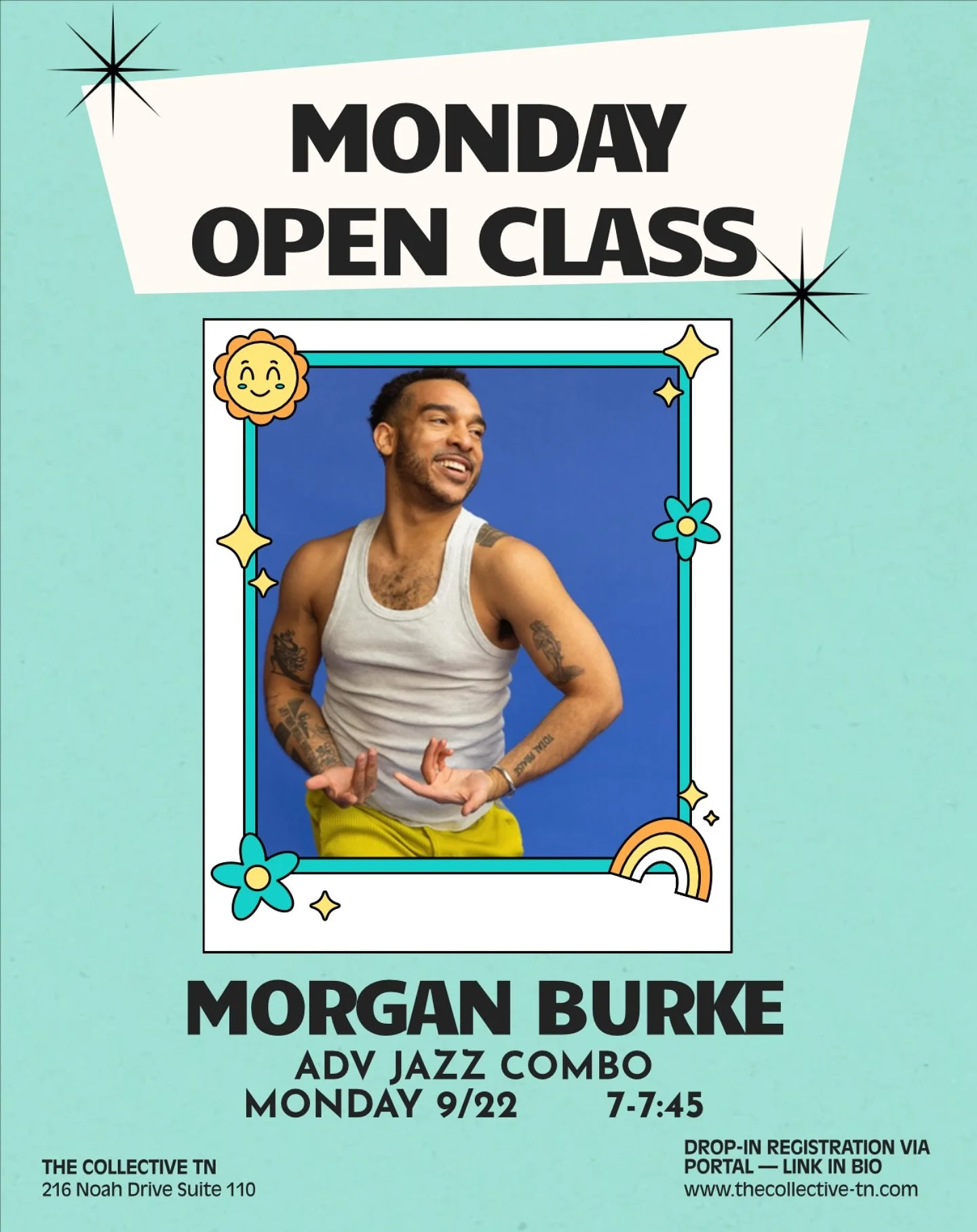 We can&rsquo;t wait to welcome Morgan Burke to The Collective this Monday night for our Advanced Jazz Combo Class! ✨ All are welcome&mdash;drop in payments can be made via Venmo or through the portal. Come dance with us💃🏻

#thecollectivetn #comedan