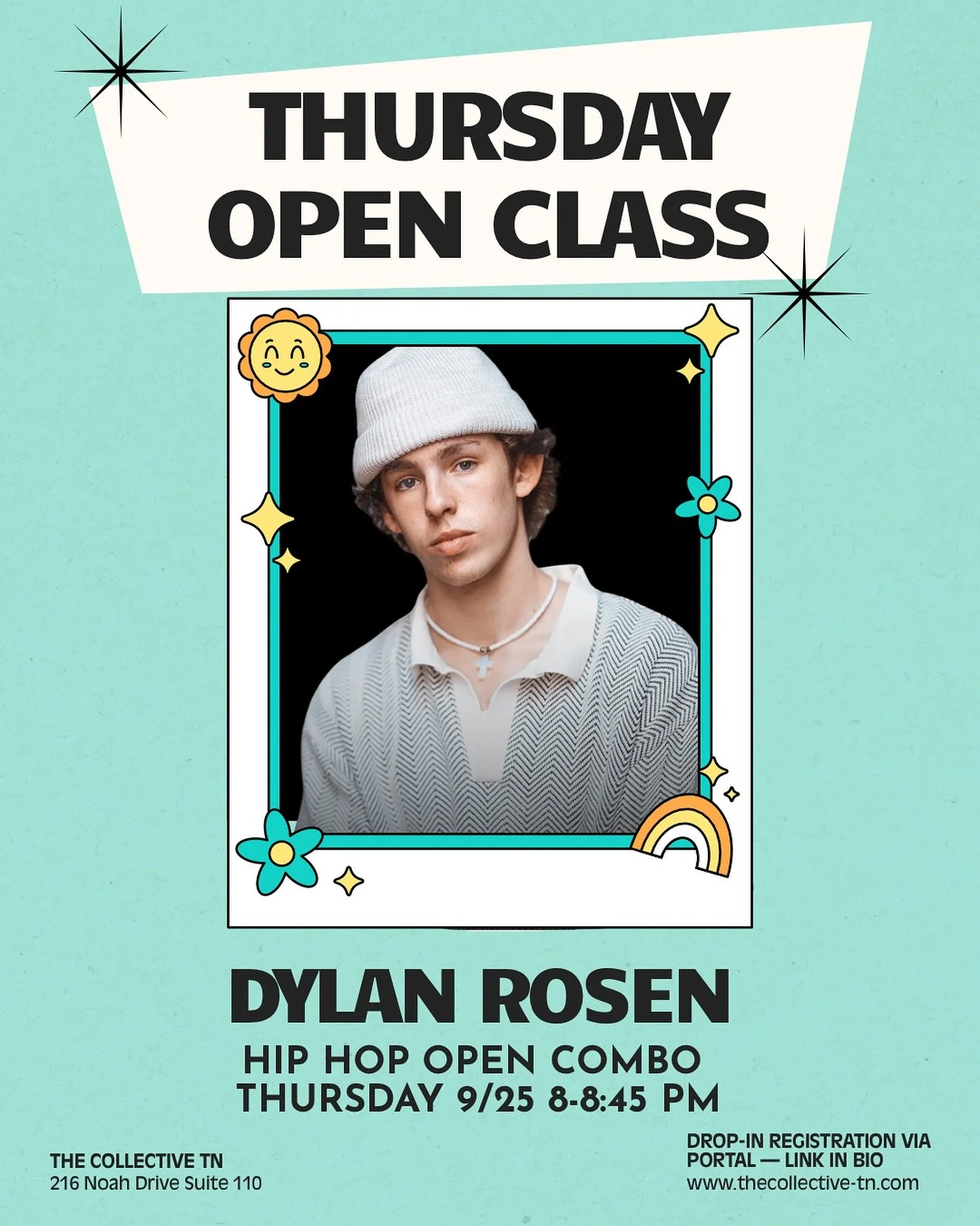 DROP IN!
Come through tomorrow 8-8:45 Open Hip Hop class by the amazing @_dylanrosen. 🔥

#thecollectivetn #franklindancestudio #franklintn