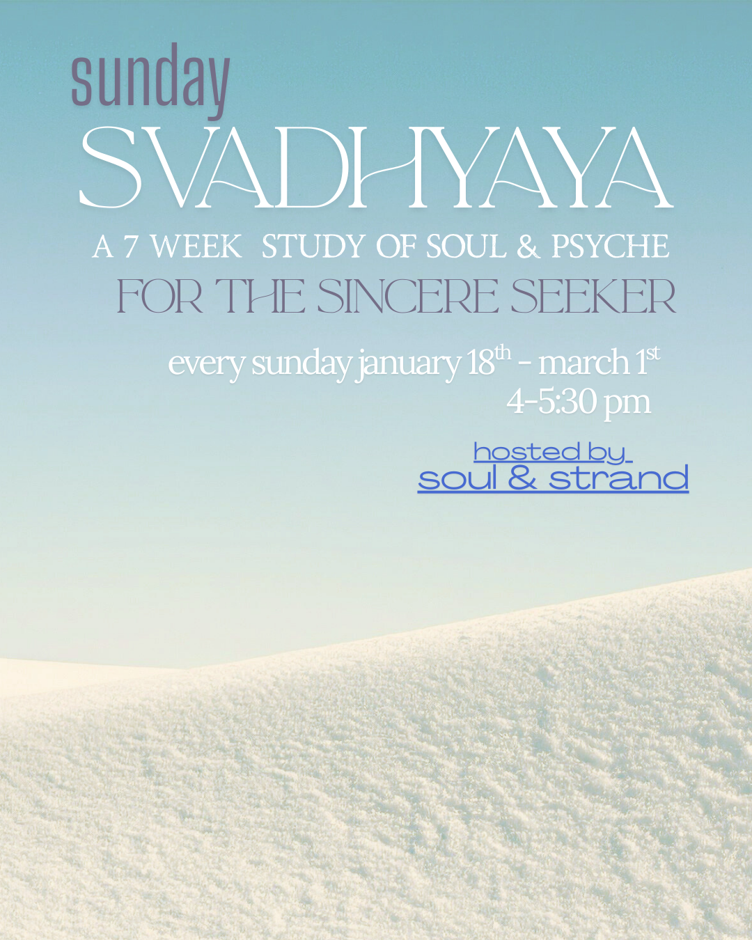 Sunday Svadhyaya