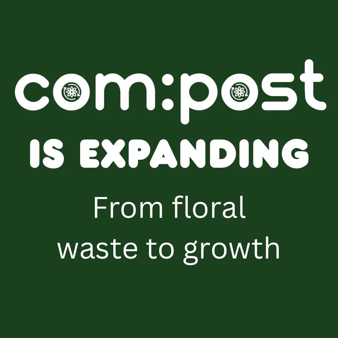 COM:POST is expanding 🌱
Over the past 18 months, we&rsquo;ve worked with many of London&rsquo;s leading florists to build a system that turns floral waste into compost &mdash; supporting growers and reducing the industry&rsquo;s environmental impact