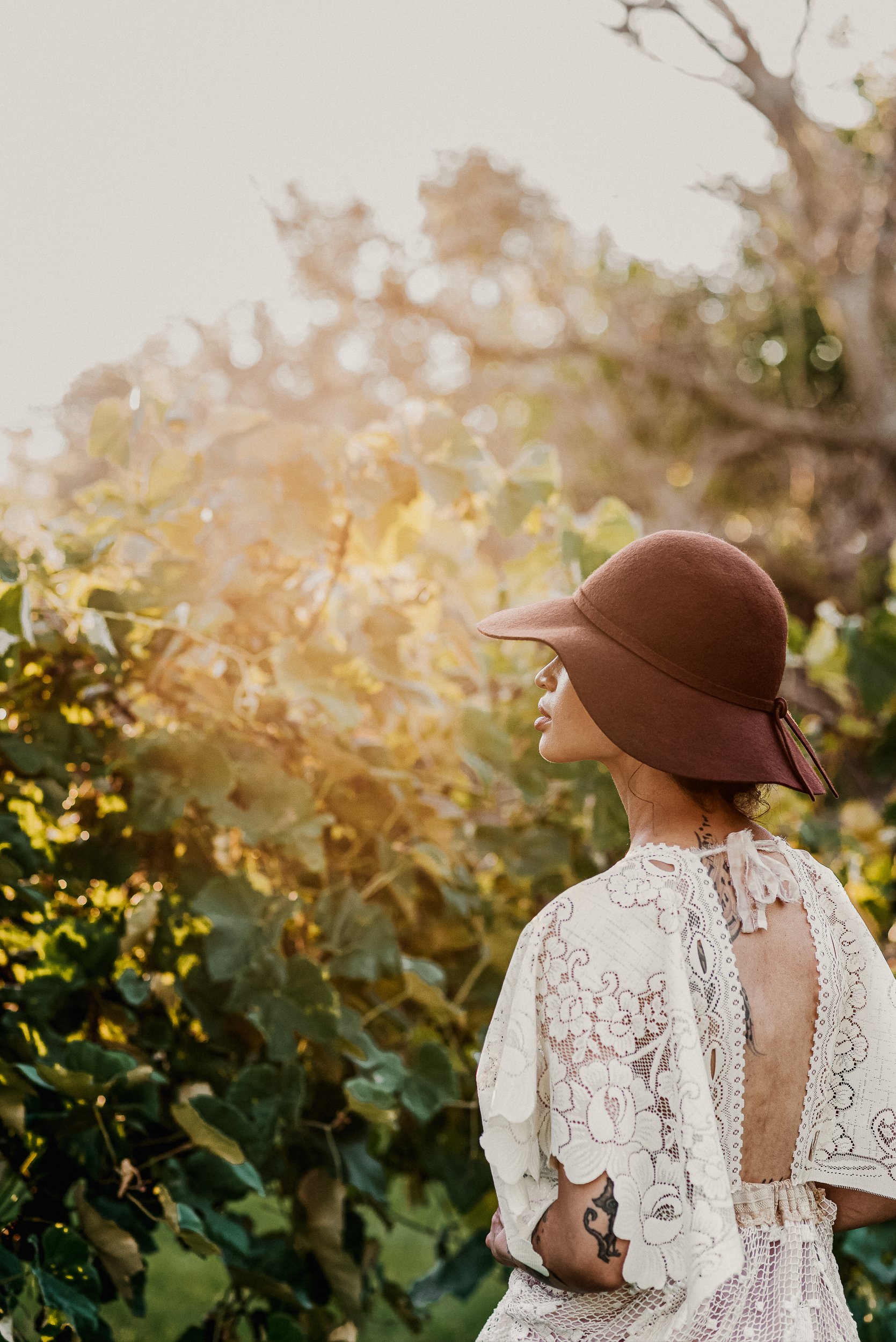 A Bride during her golden hour portraits on her wedding day in the Suburbs of Chicago.