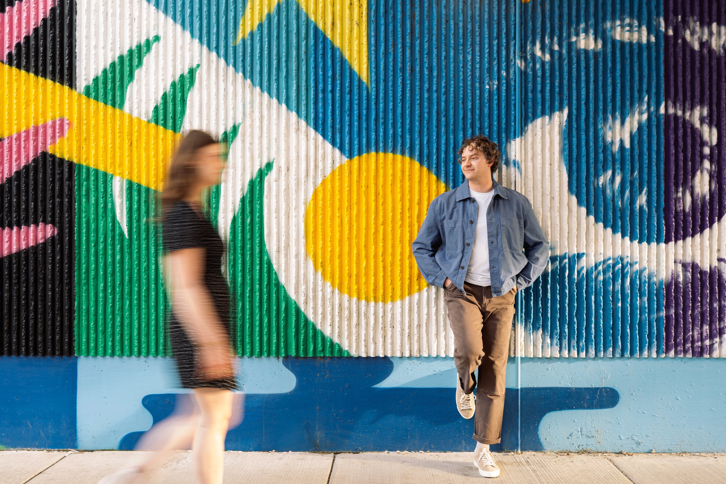 An Engagement Session in the Ravenswood neighborhood of Chicago.