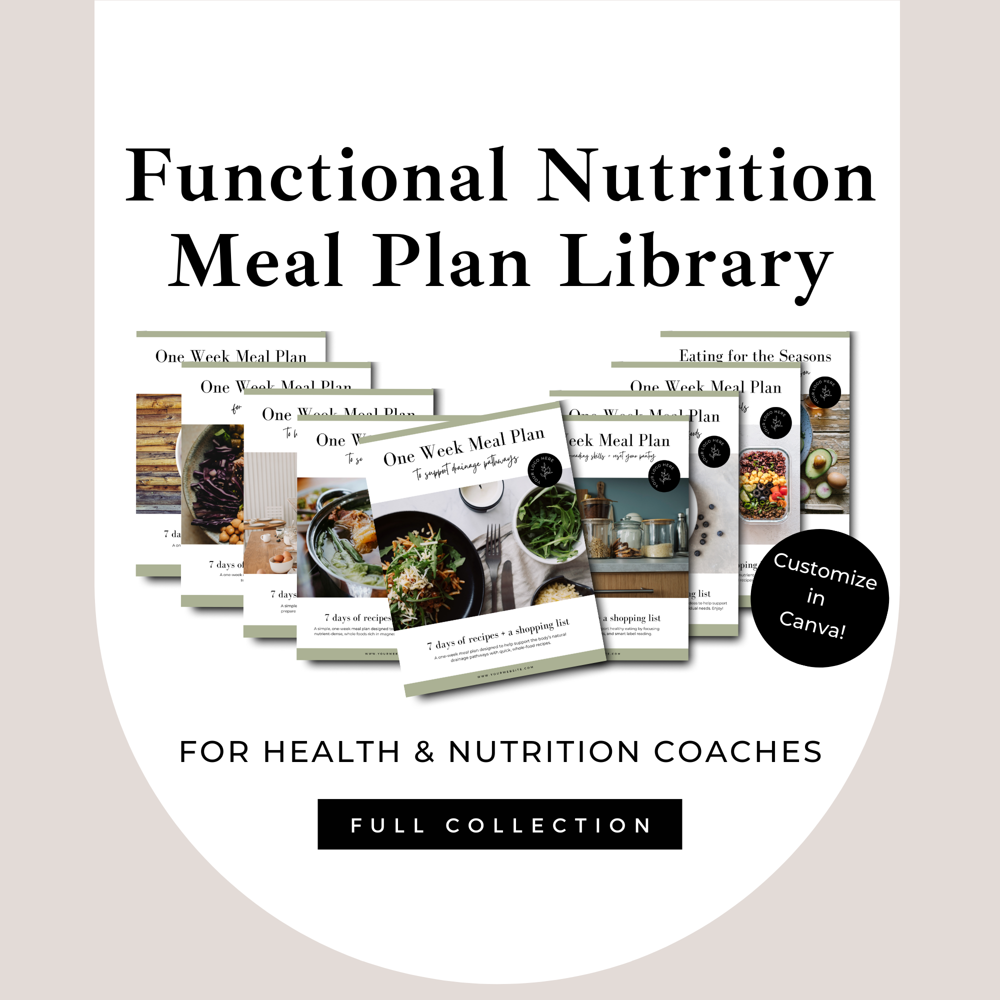 Functional Nutrition Meal Plan Library