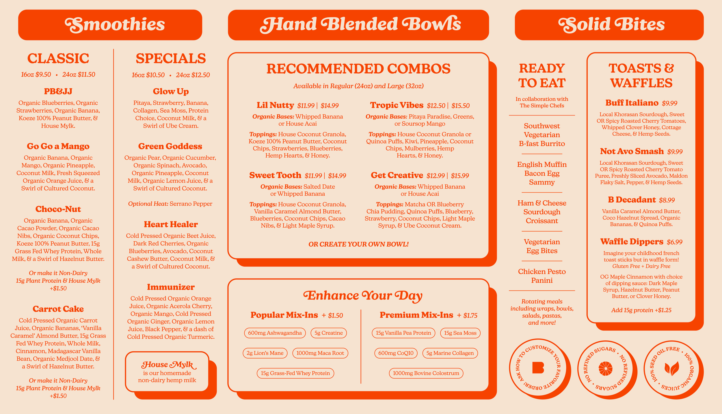 Menu 1 — Buffables