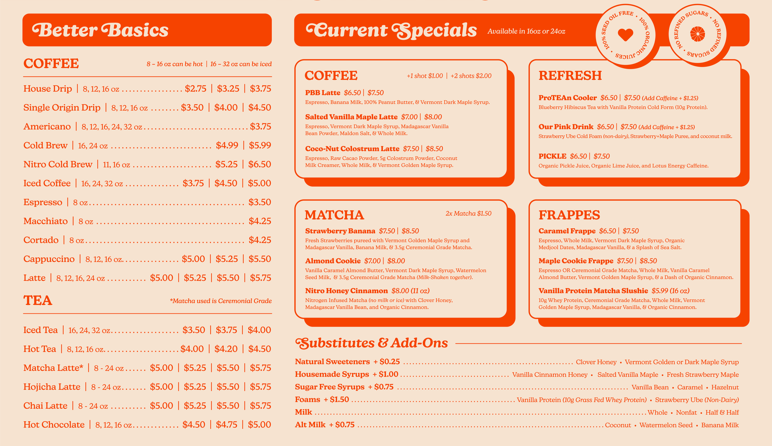 Menu 1 — Buffables