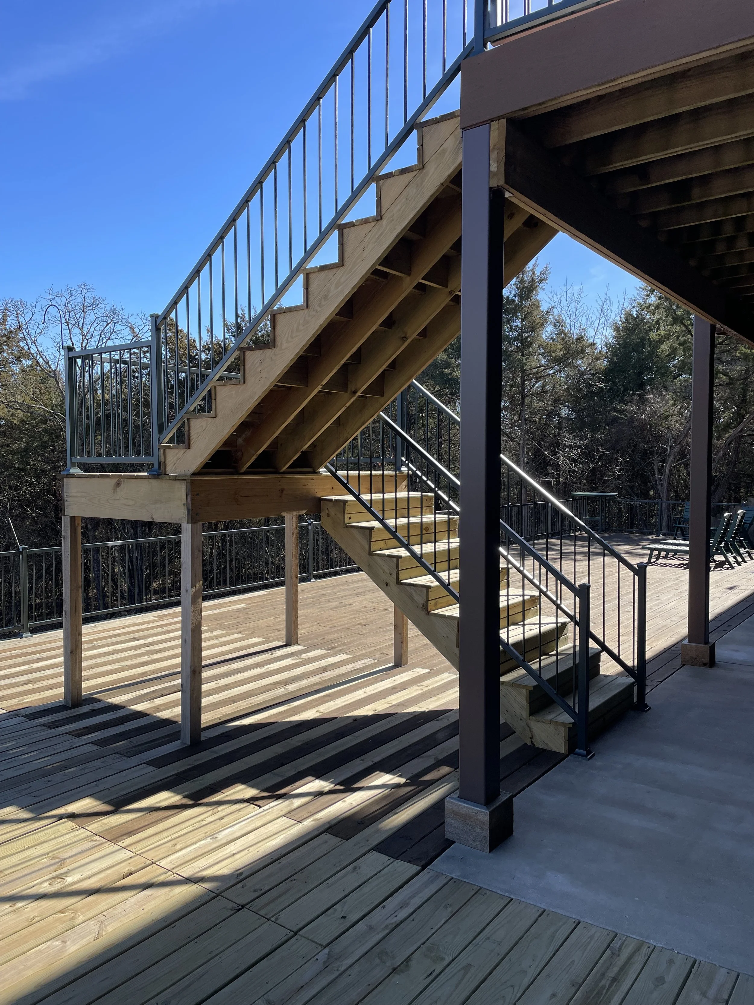 Deck Project: Exterior Metal Railing
