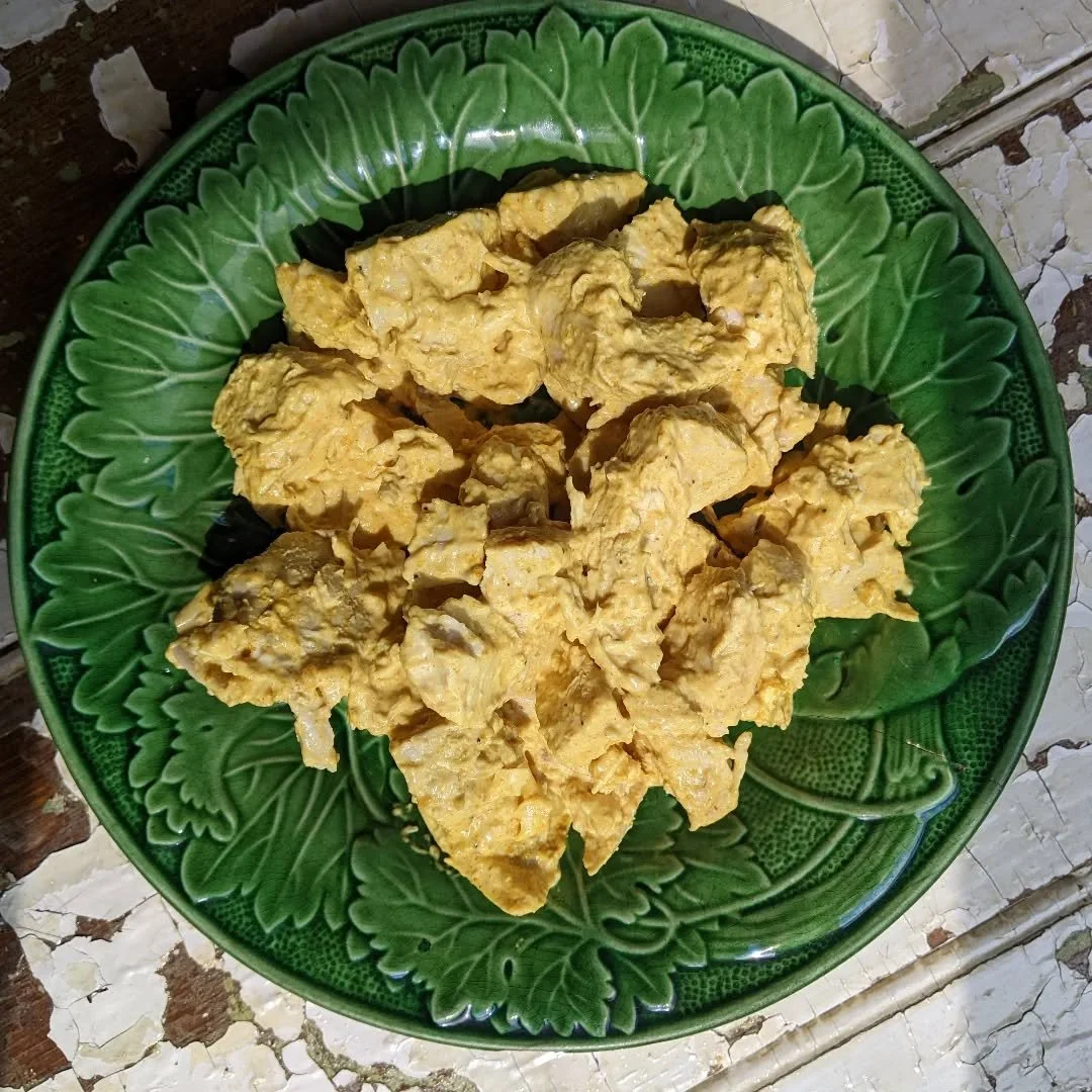 Eat what tastes good! Easy Curried Chicken Salad.