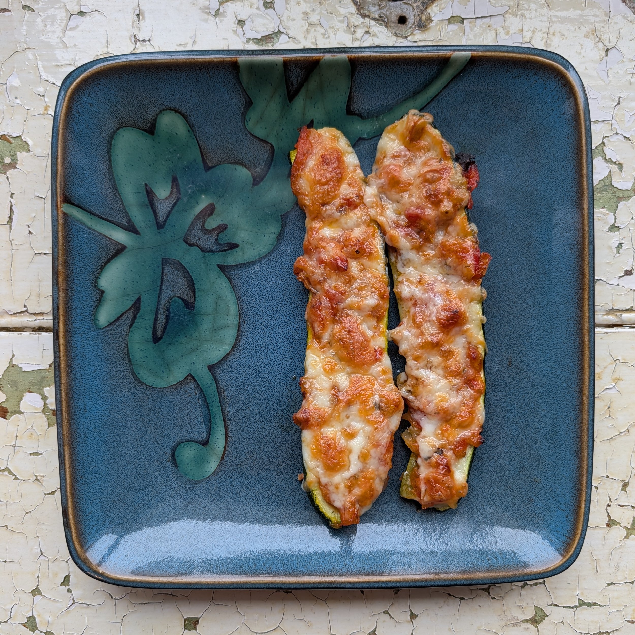 Roasted Stuffed Zucchini Cuties
