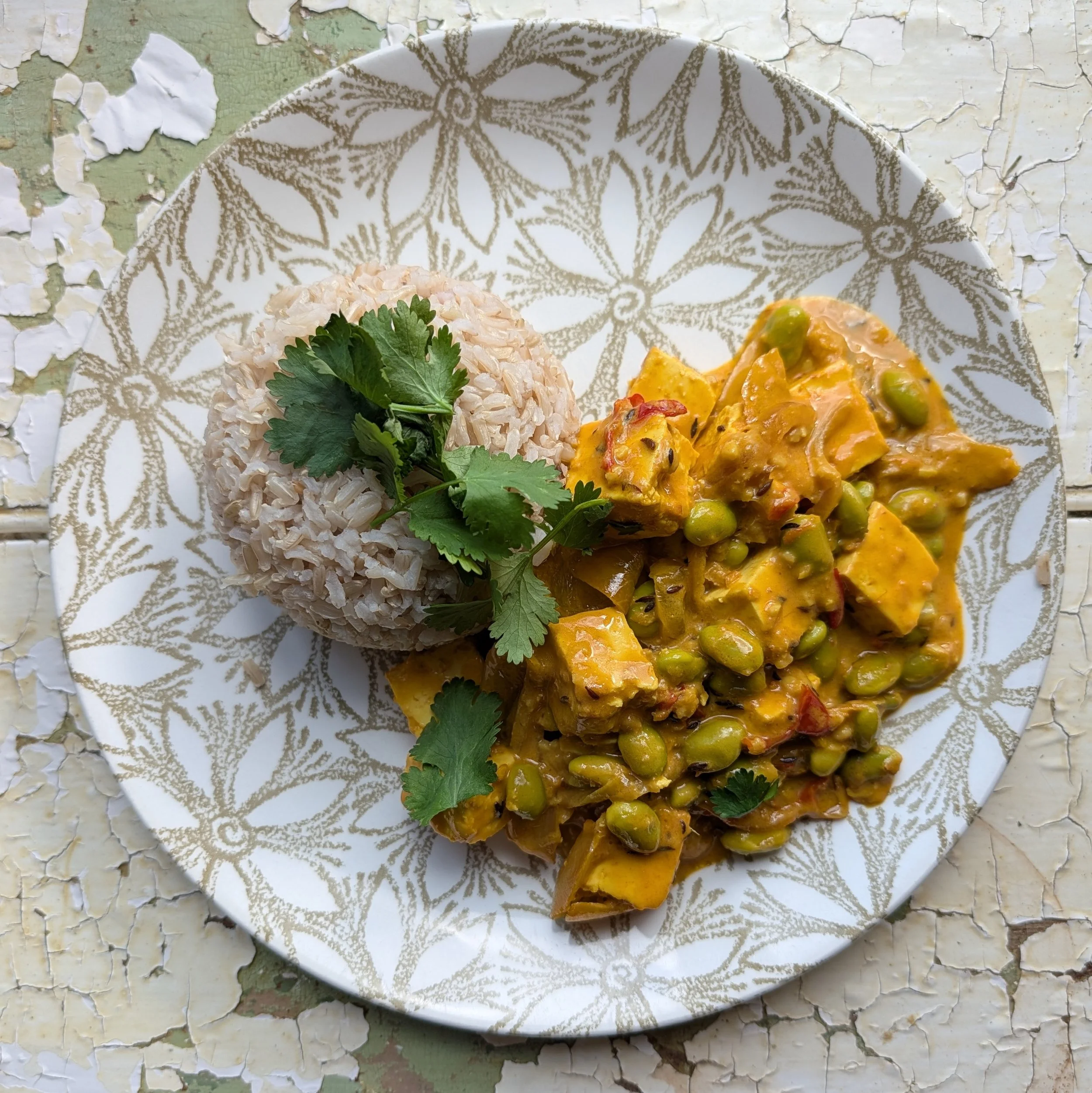 Hot and Sweet Vegetarian Protein Curry