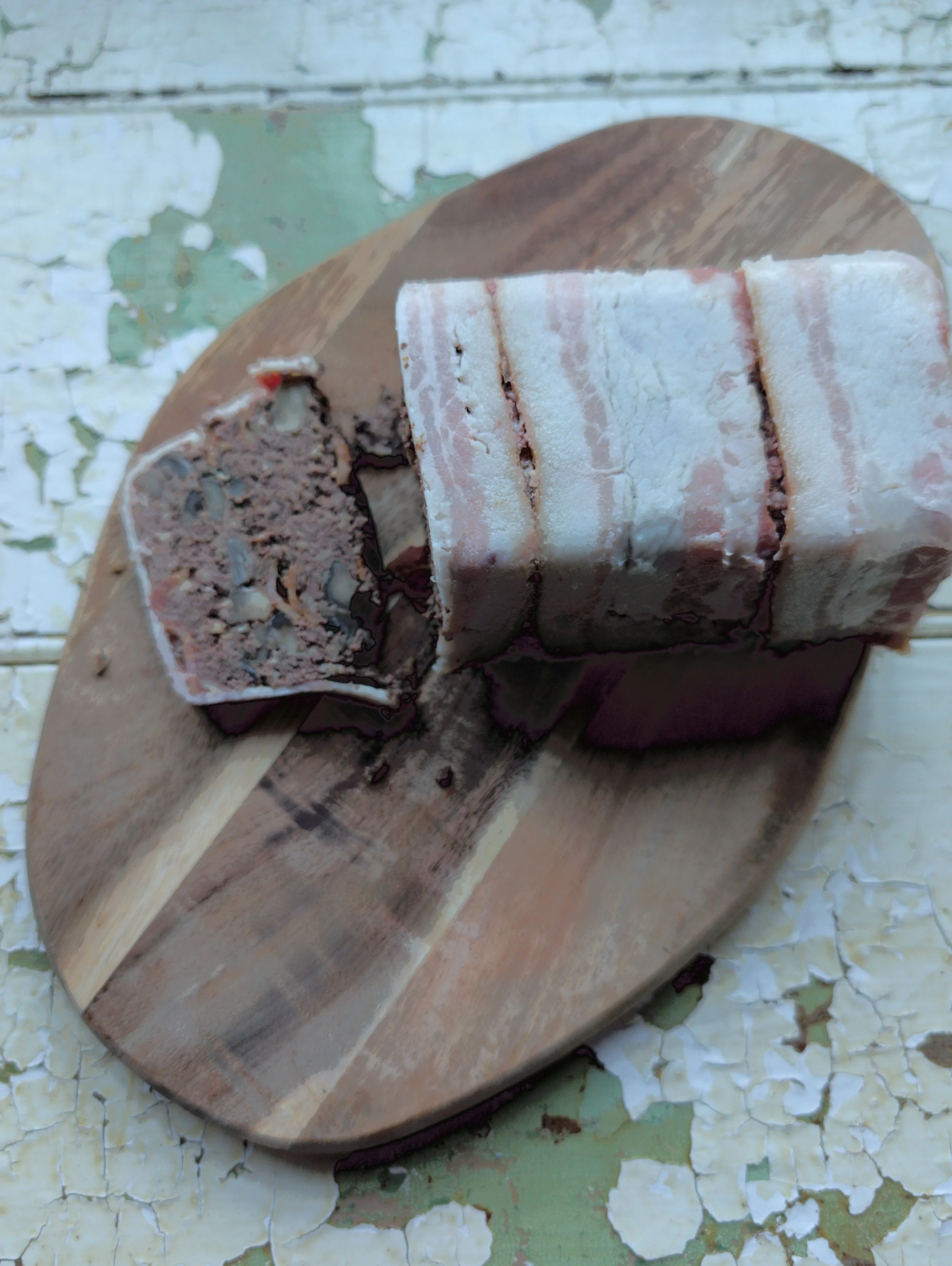 Cute as a Button Mushroom Pork Liver Terrine
