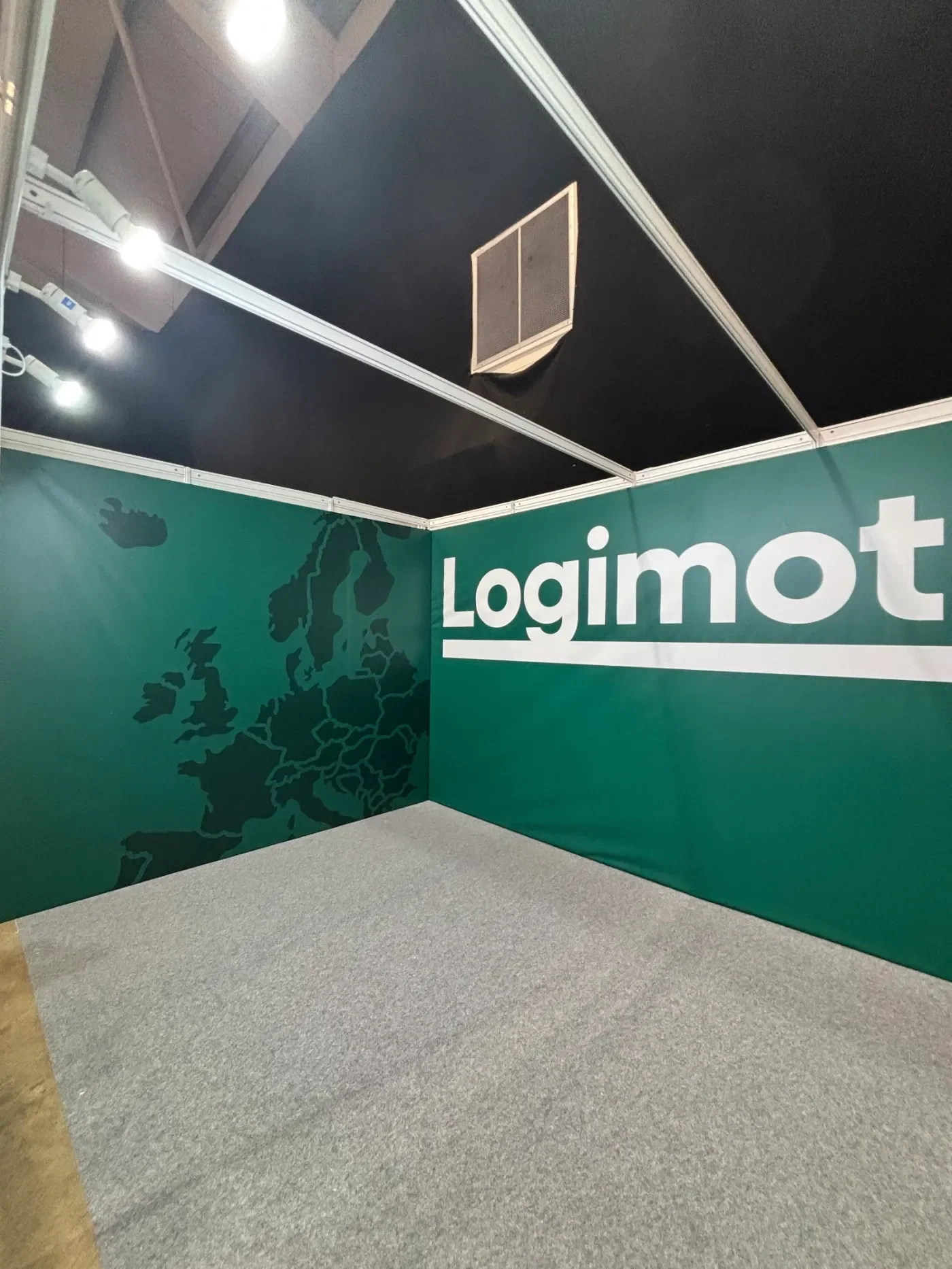 Exhibition stand branding for an exhibition in Birmingham's NEC