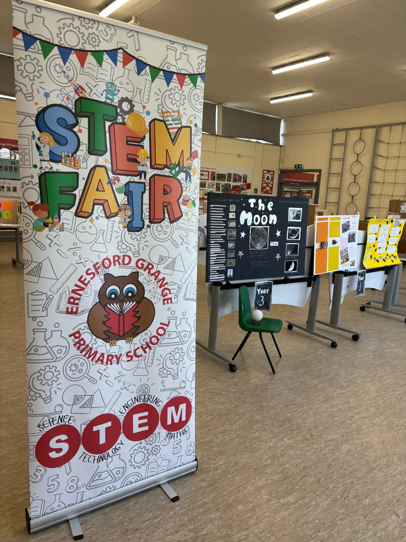 Custom pull up banner for school fair in Coventry