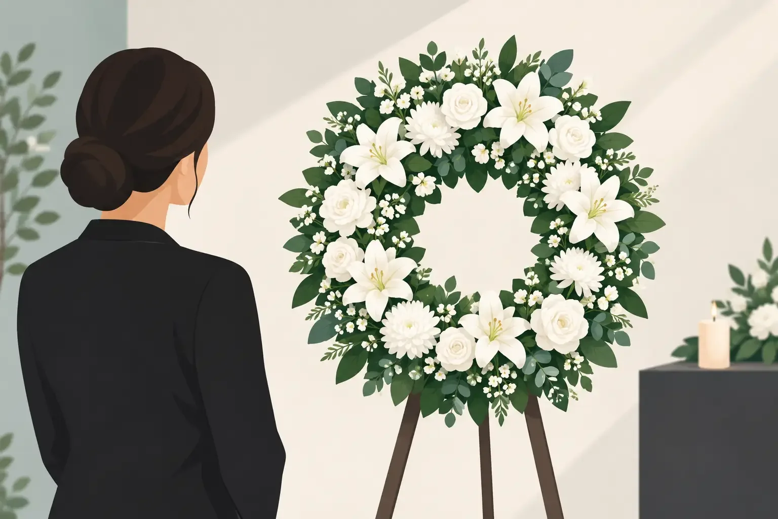 Como escolher uma coroa de flor para despedidas