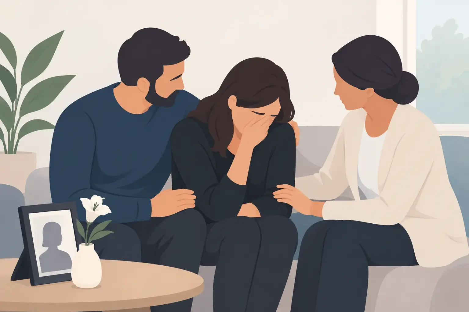 Apoio psicológico para familiares enlutados