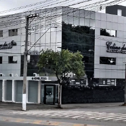 Recepção de um estabelecimento chamado Colina dos Ipês, que é um funerária, planearia e velório. Na recepção, duas mulheres estão sentadas atrás do balcão de madeira, uma delas ao lado de uma pilha de embrulhos de presente. No fundo, uma tela de TV, uma planta e alguns livros ou folhetos na mesa ao lado.