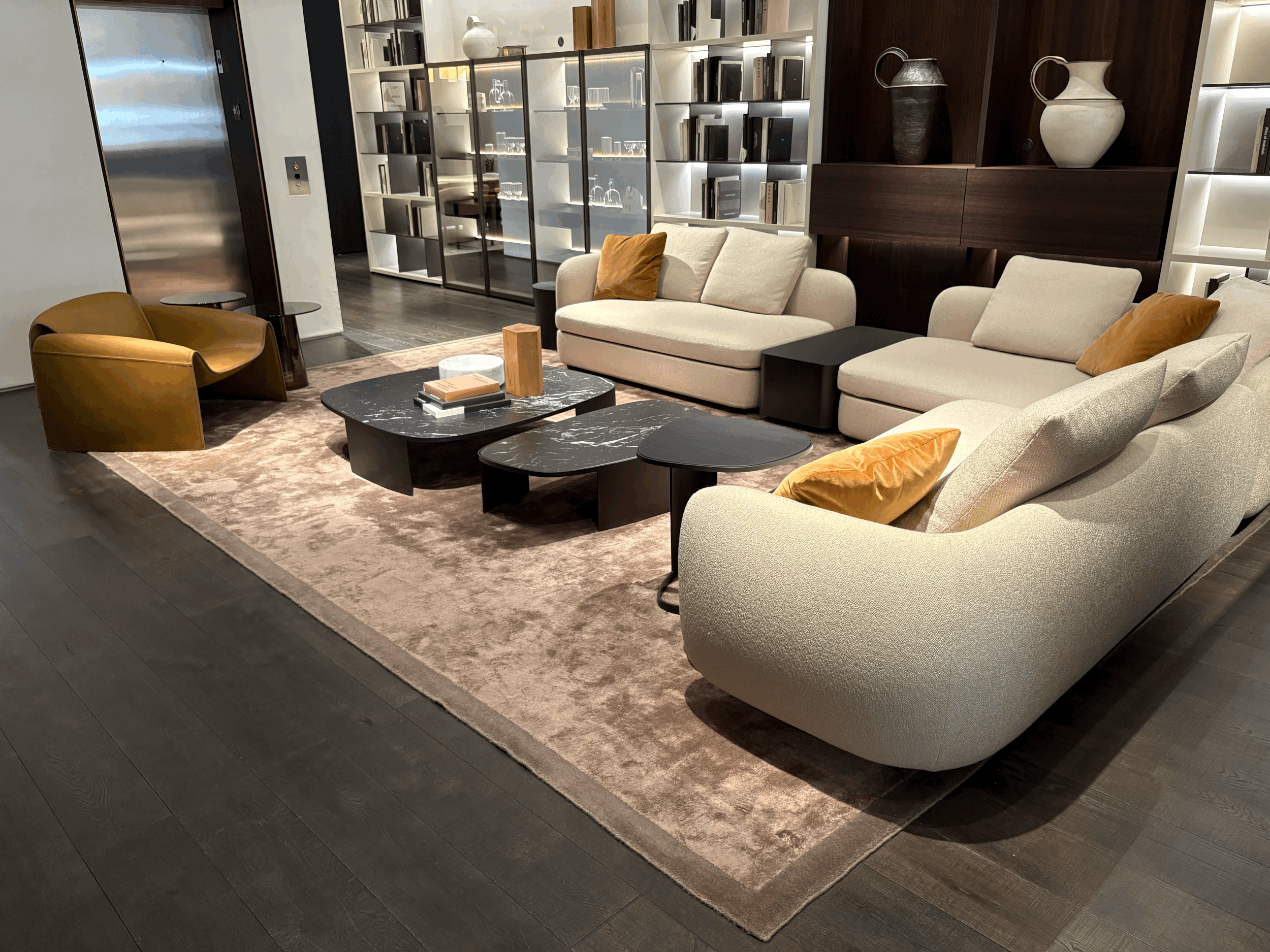 FRAME GREY RECTANGULAR CARPET