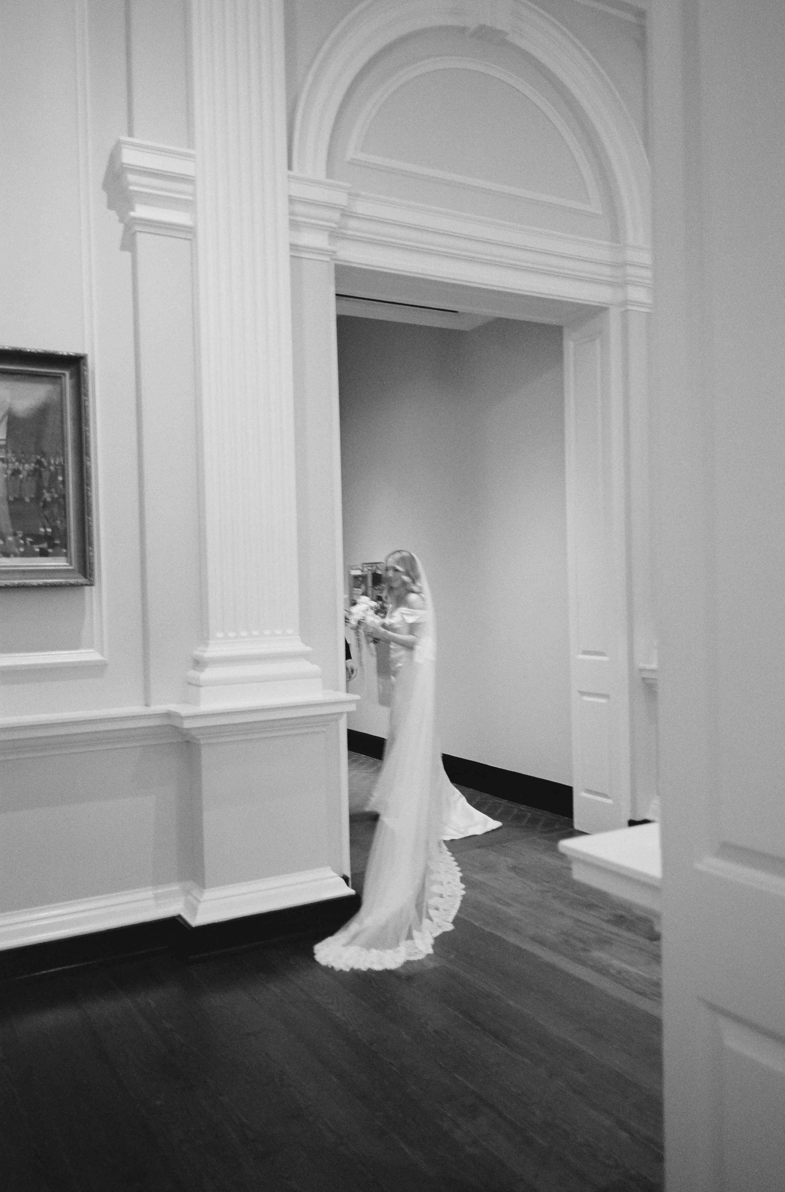 Bride and groom get married at the Chicago History Museum, with creative, lively wedding focused on community, family, laughter. Documentary and candid photos on analog nostalgic film. Weddings by Grace is a Chicago lesbian queer luxury wedding photo