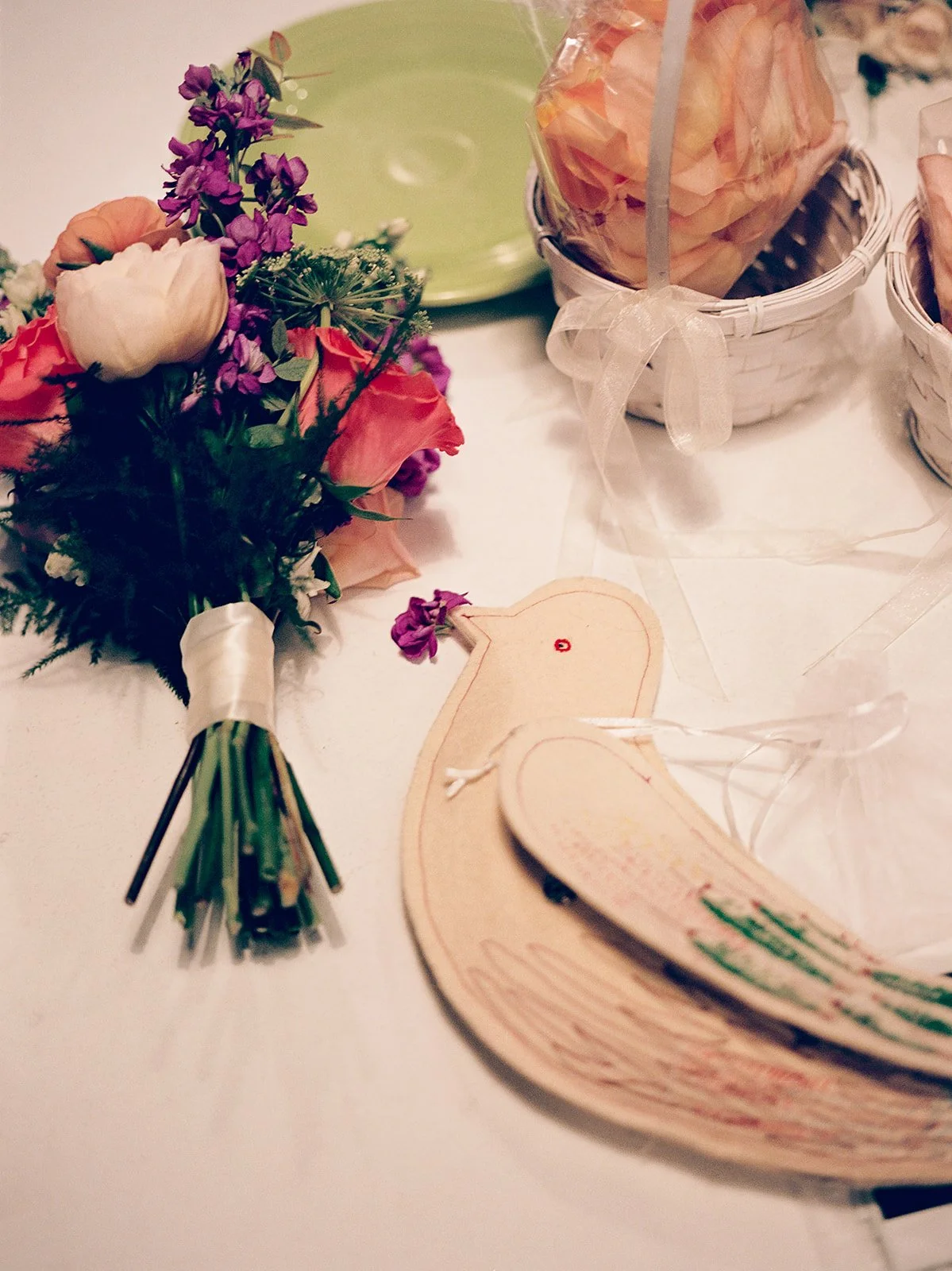 Bride and groom get married in Chicago at WildmanBT, with creative, lively wedding focused on community, family, laughter. Documentary and candid photos on flash film. Weddings by Grace is a Chicago lesbian queer luxury wedding photographer specializ