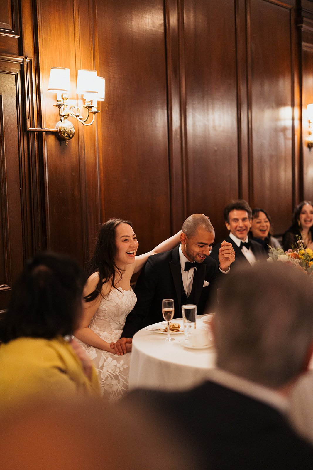 candid ambient light of speeches. Bride and Groom marry at Lincoln Park Conservatory and Salvatores. Grace Coudal is a Chicago lesbian photographer specializing in portraits, candid, editorial, documentary, events, + weddings. Analog film wedding pho