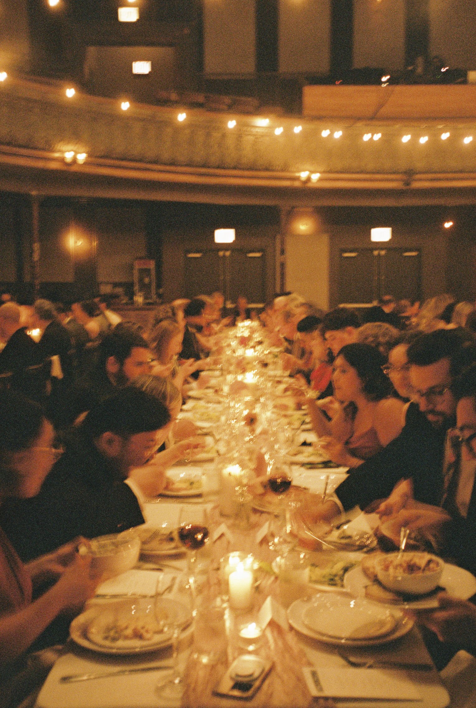 Talia Hall wedding dinner by lula cafe. Luxury, high-end wedding photographer shot on film. Grace Coudal is a Chicago lesbian photographer specializing in portraits, candid, editorial, documentary, events, + weddings. Analog film wedding photography,