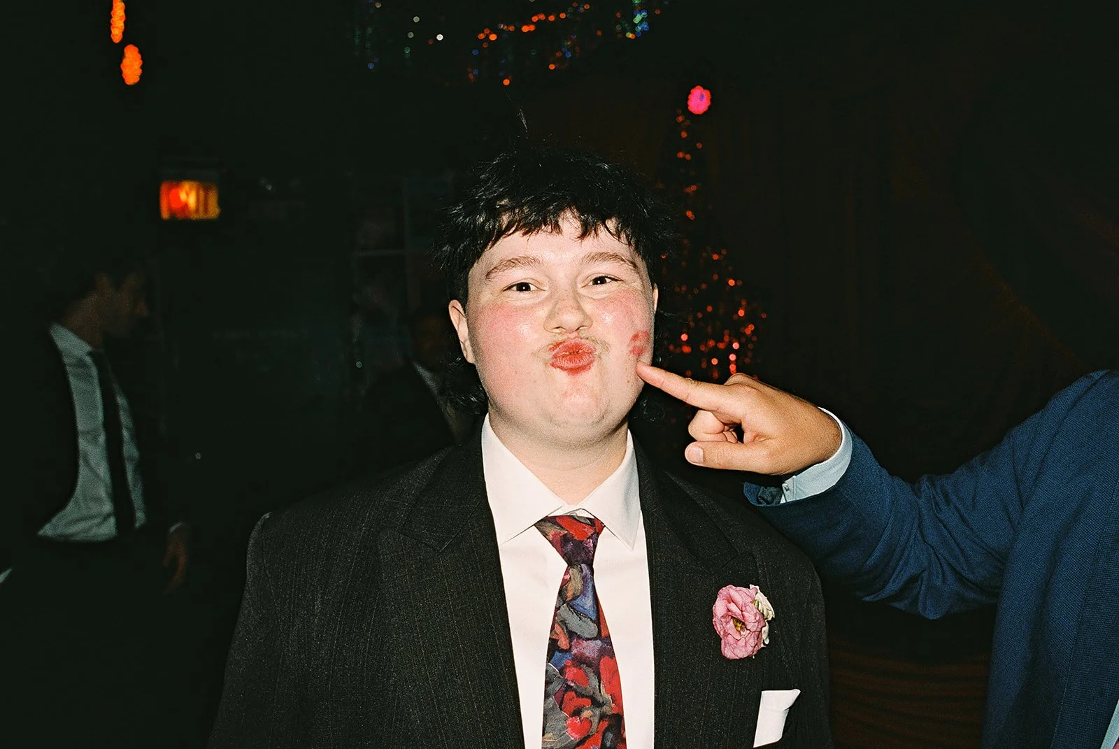 Queer couple gets married in Chicago at the empty bottle with creative, lively wedding focused on community, family, laughter. Documentary and candid photos on analog nostalgic film. Weddings by Grace is a Chicago lesbian queer luxury wedding photogr