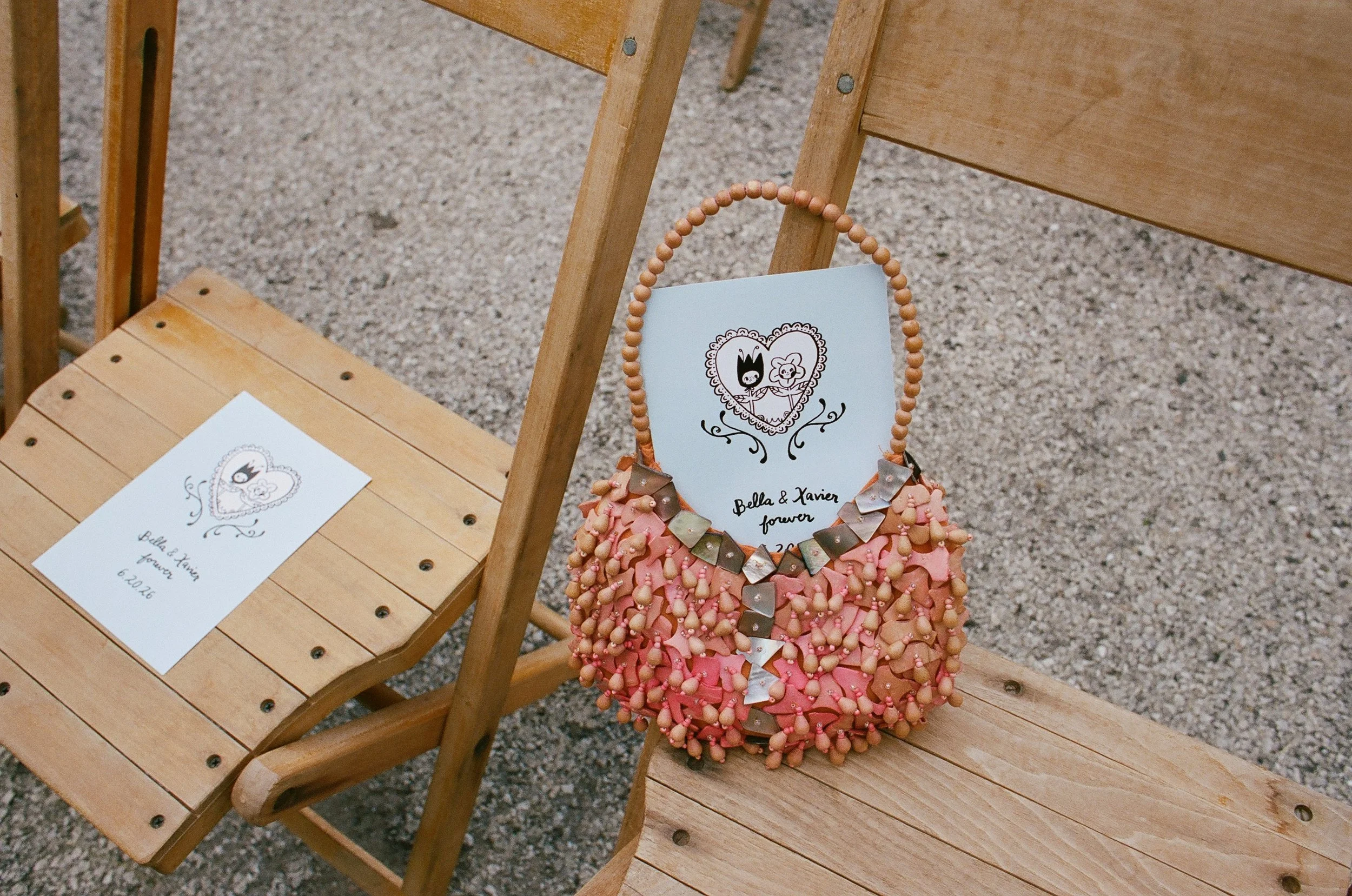 Bride and groom get married in Chicago at Salvage One, with creative, lively wedding focused on community, family, laughter. Documentary and candid photos on analog nostalgic film. Weddings by Grace is a Chicago lesbian queer luxury wedding photograp