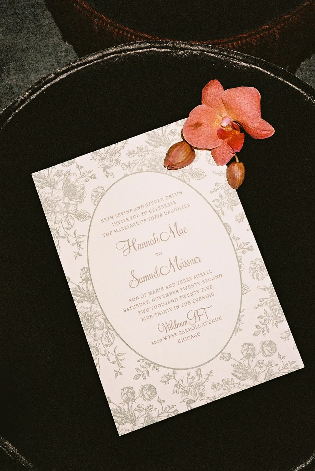 Bride and groom get married in Chicago at WildmanBT, with creative, lively wedding focused on community, family, laughter. Documentary and candid photos on flash film. Weddings by Grace is a Chicago lesbian queer luxury wedding photographer specializ