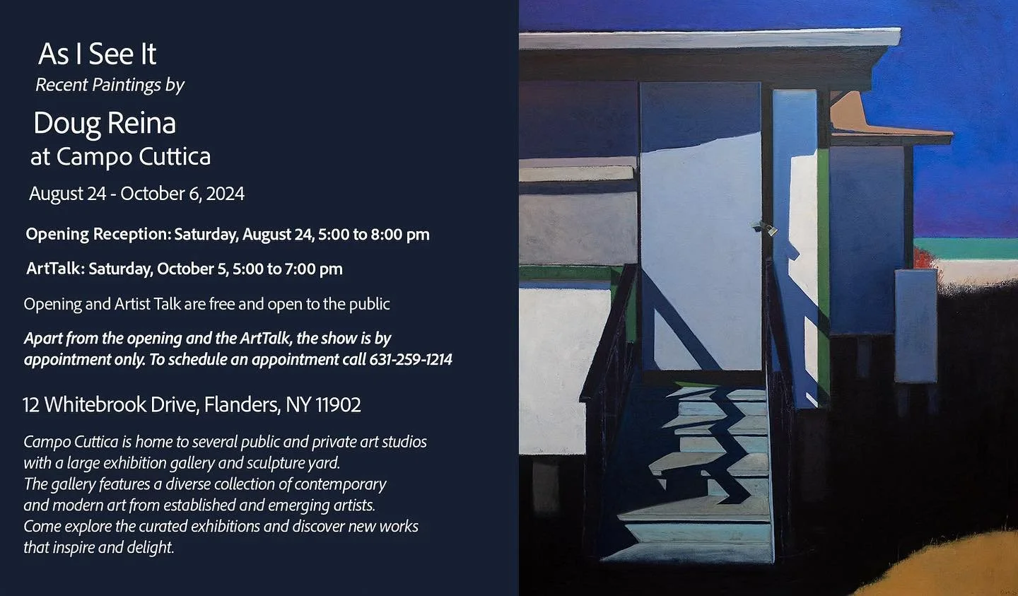 Campo Cuttica is proud to present the solo exhibition All I See It, featuring recent works by artist Doug Reina