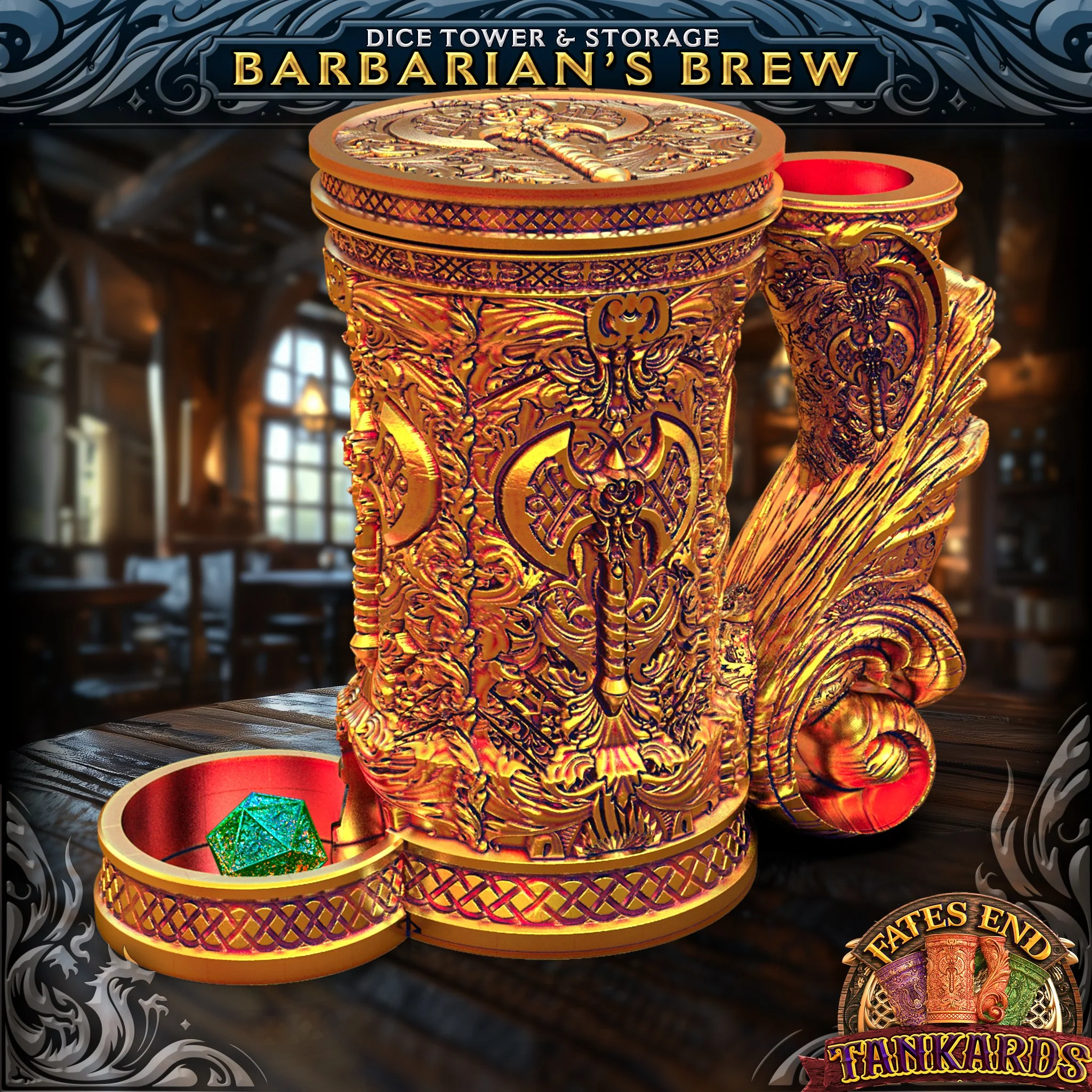 Barbarian Tankard / Dice Tower