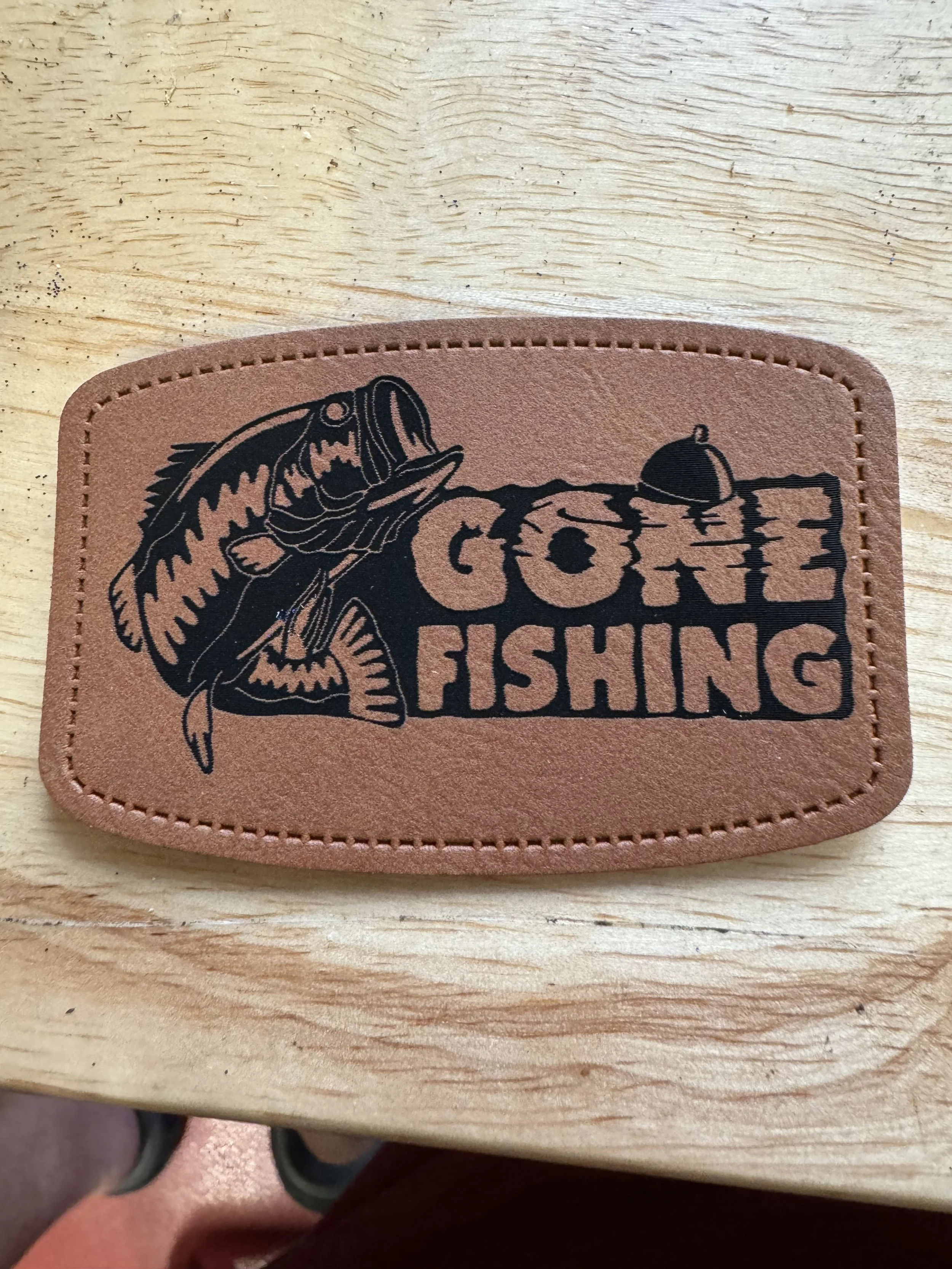 Gone fishing patch