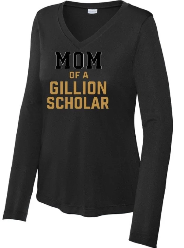 Mom of a Gillion Scholar V-Neck (Long Sleeve)