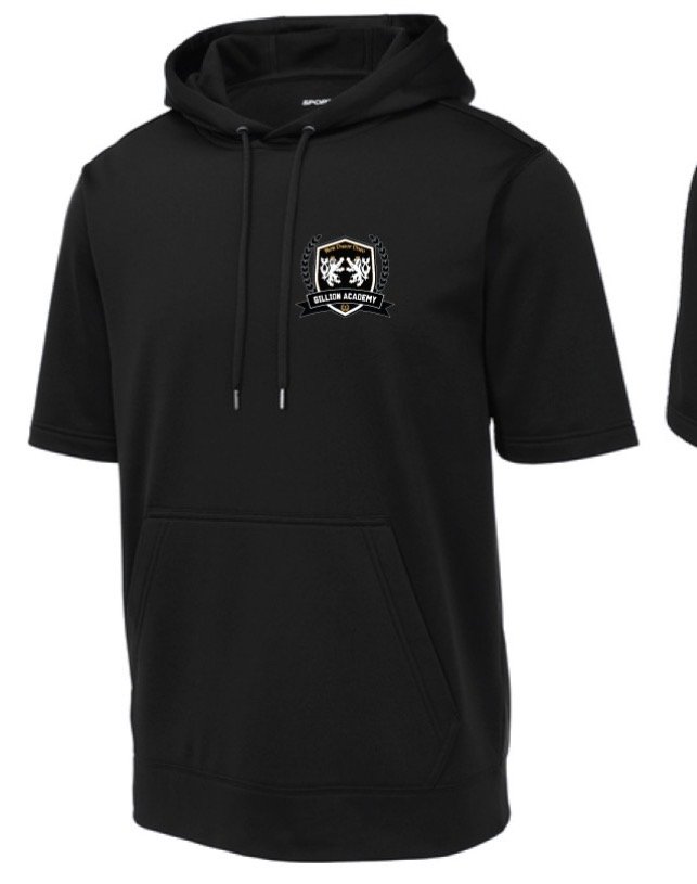 Gillion Academy Sport-Wick® Short Sleeve Hooded Pullover