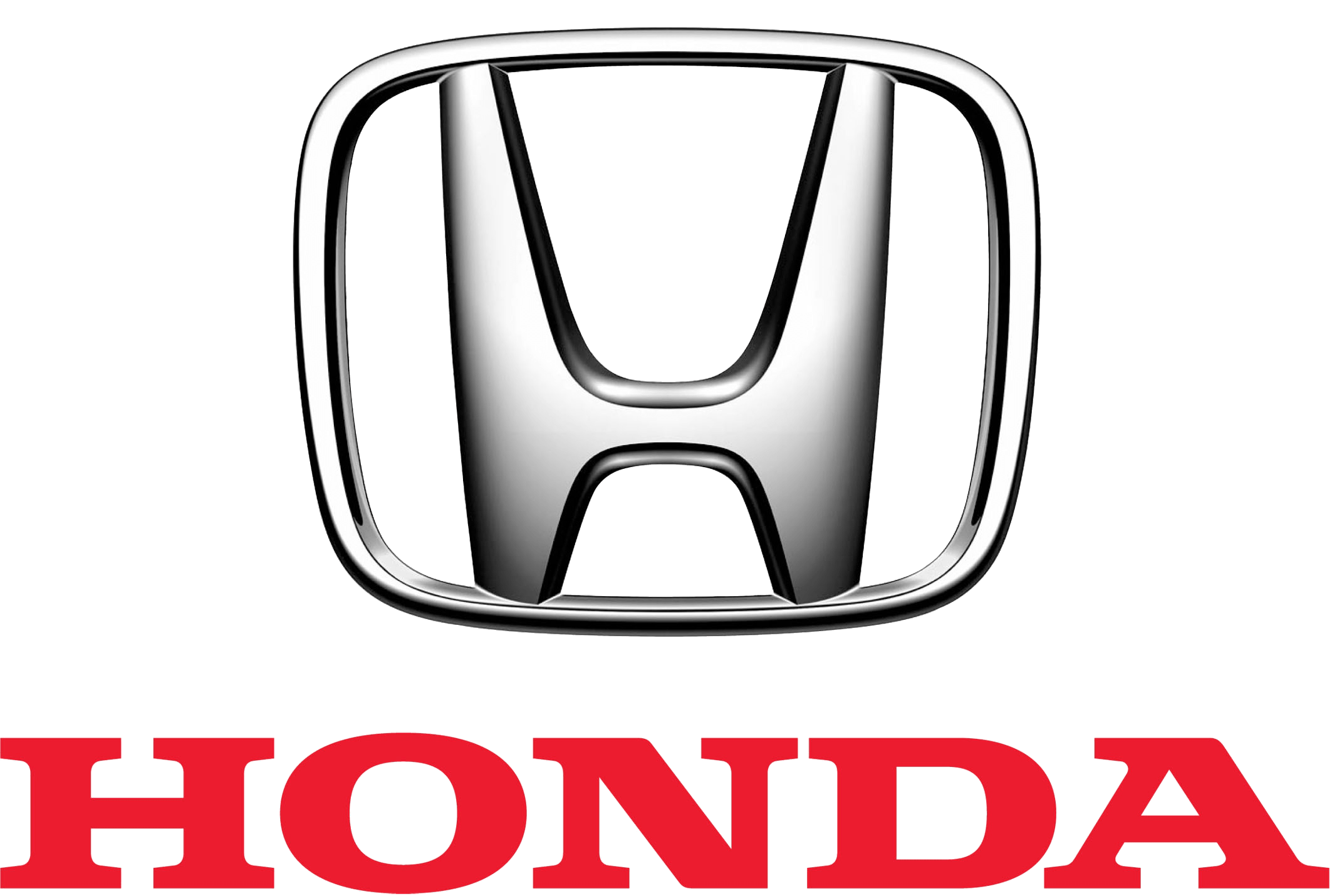 Honda logo with red 'Honda' text underneath