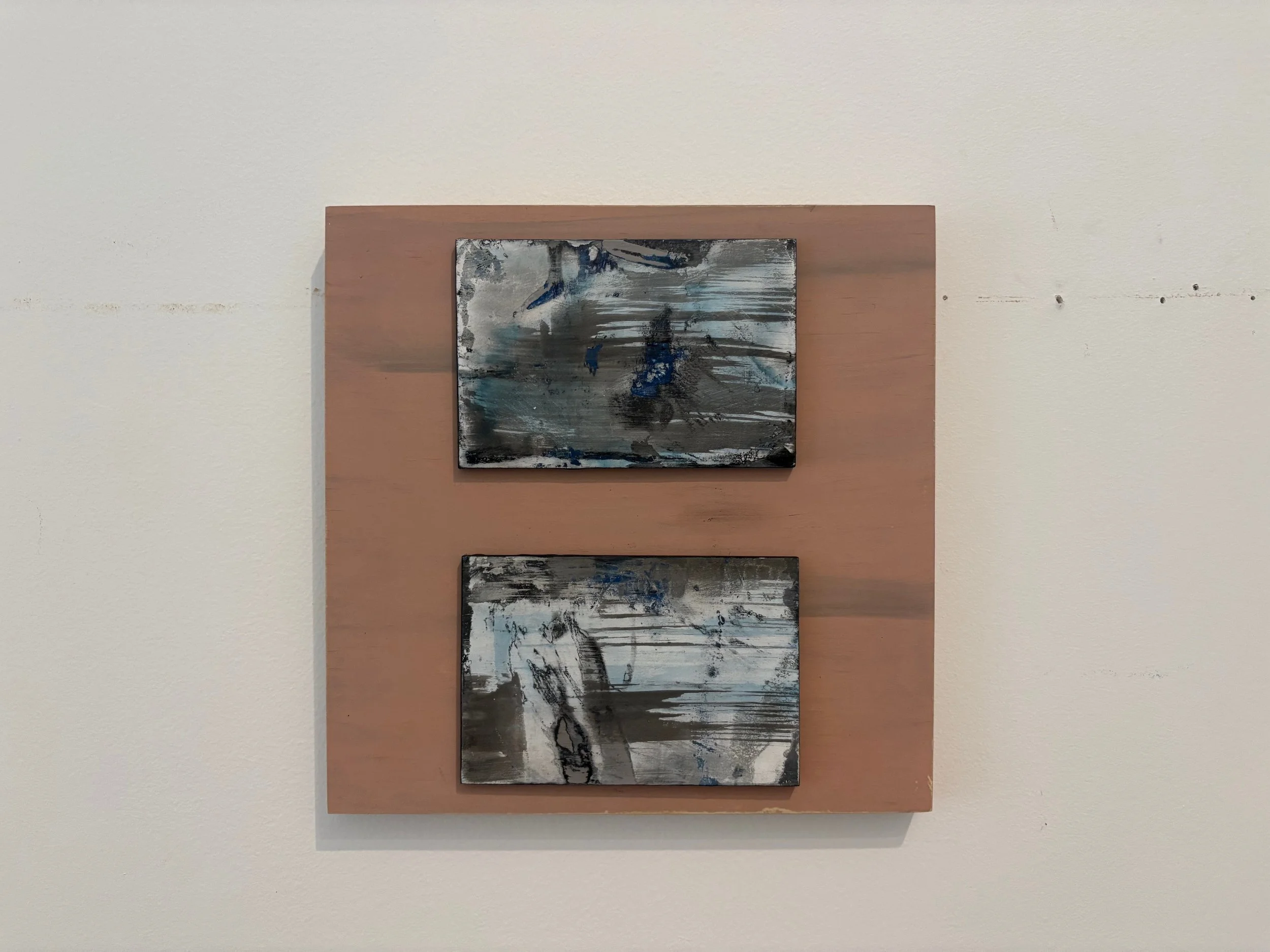 Viewfinder 2, 2025
Acrylic, charcoal and joint compound on panel
8x8in