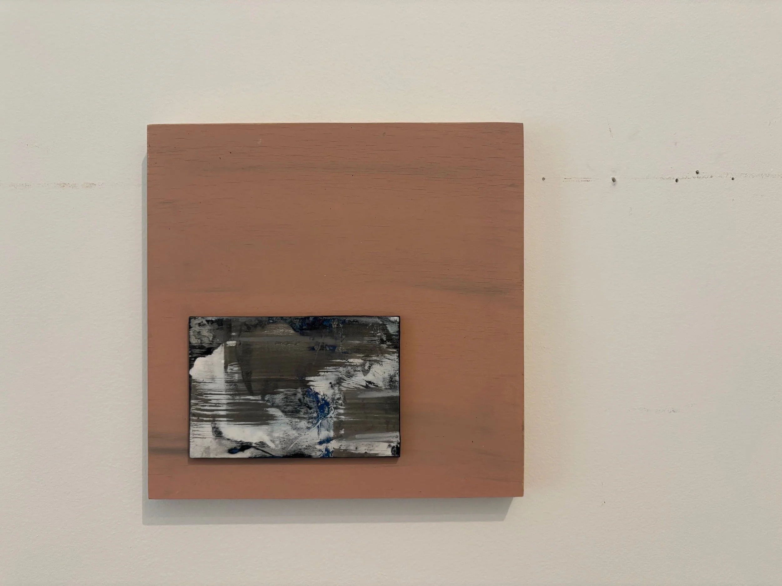 Viewfinder 3, 2025
Acrylic, charcoal and joint compound on panel
8x8in