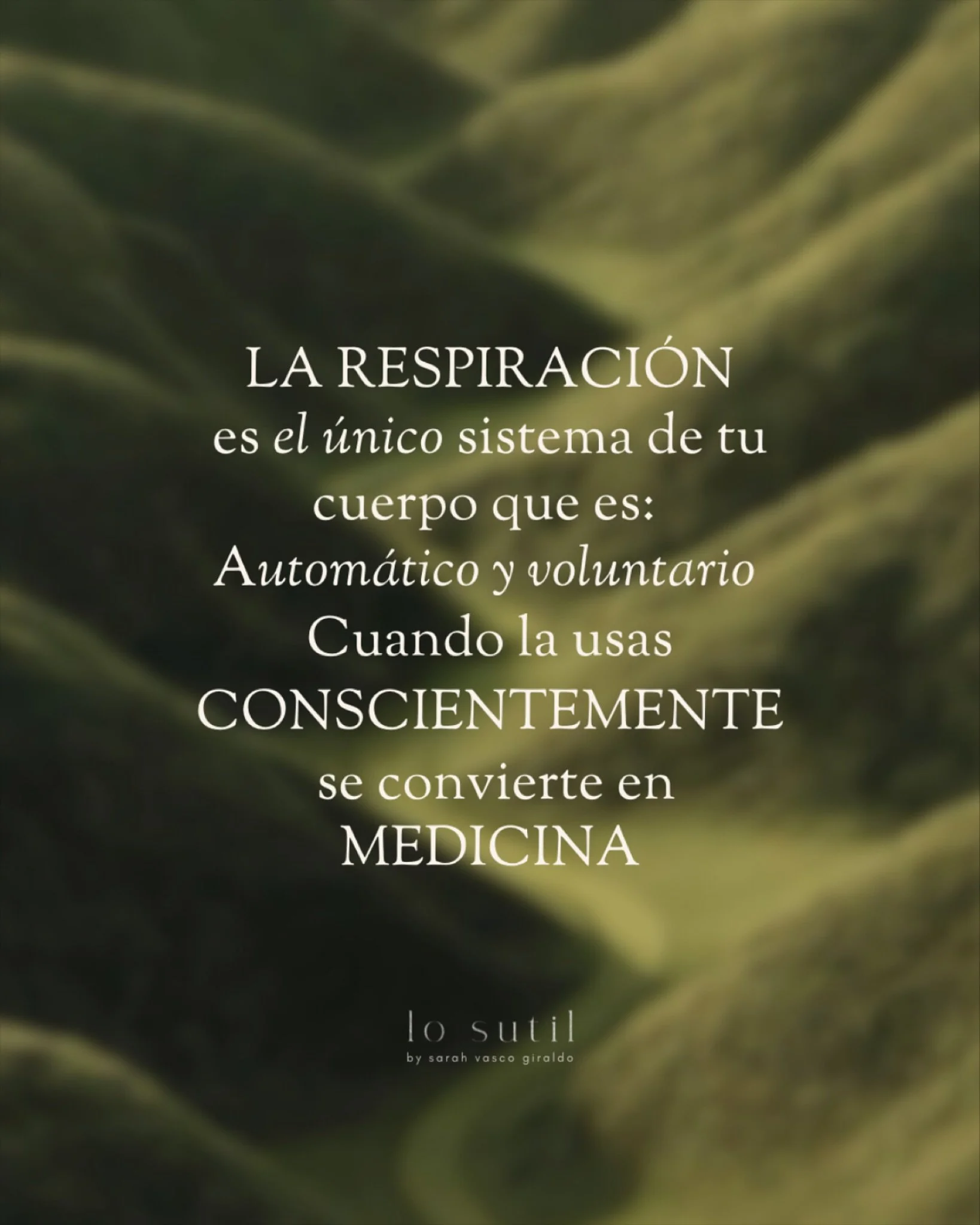 Cada d&iacute;a respiramos aproximadamente 20.000 veces. 

Miles de oportunidades de regular nuestro sistema nervioso, de volver  al cuerpo, de recuperar la presencia y el equilibrio. 

Este viernes 21 de Noviembre junto a @uneyoga_studio hemos cread